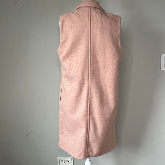 Love Tree Long Line Vest Size Small Blush Pink Layers Fall Fashion Knee-Length - Picture 10 of 13
